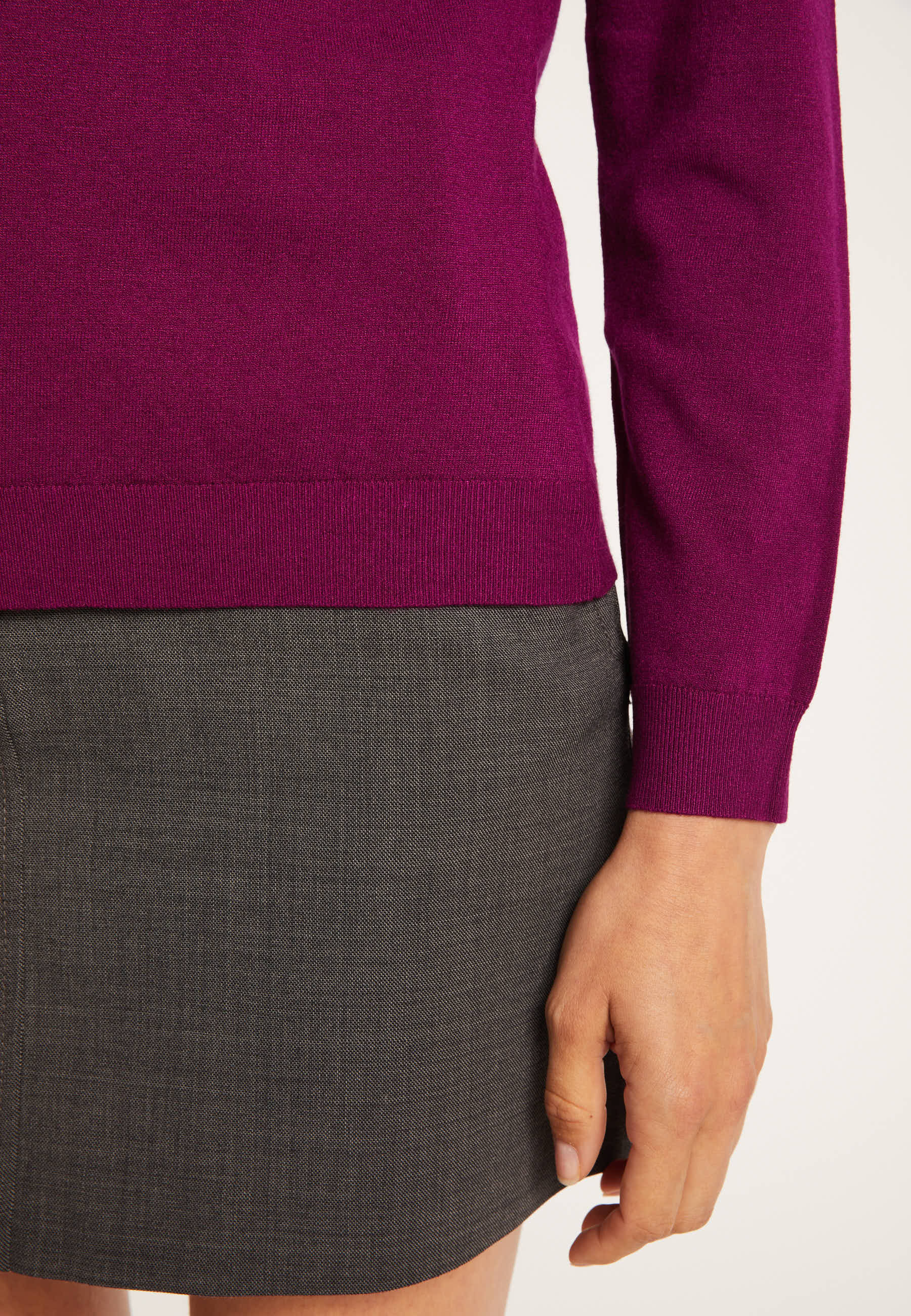 Pull col V Aristote 6153 Emeraude - 06 Bleu moyen