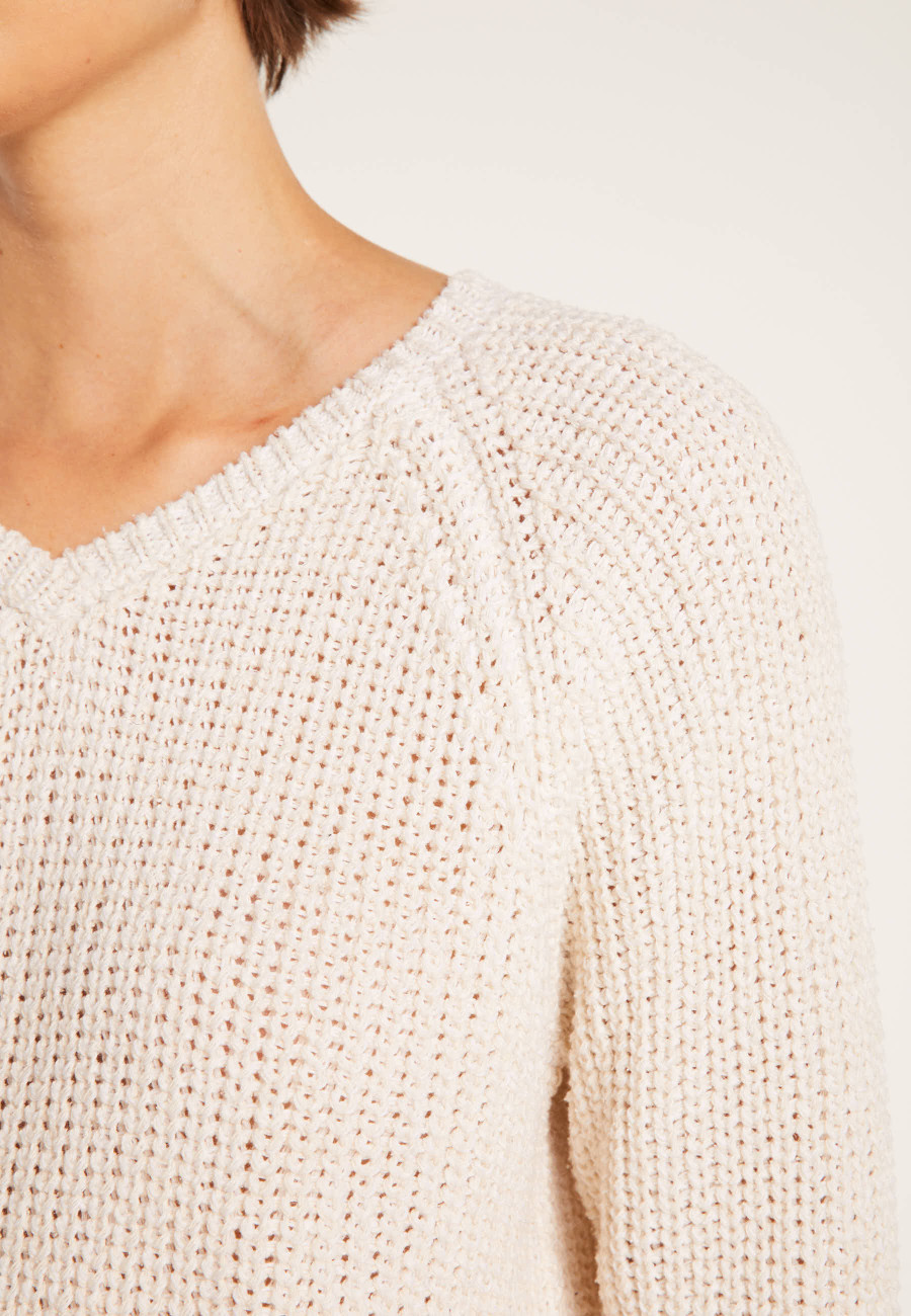 V-neck ribbed jumper - CHARLES