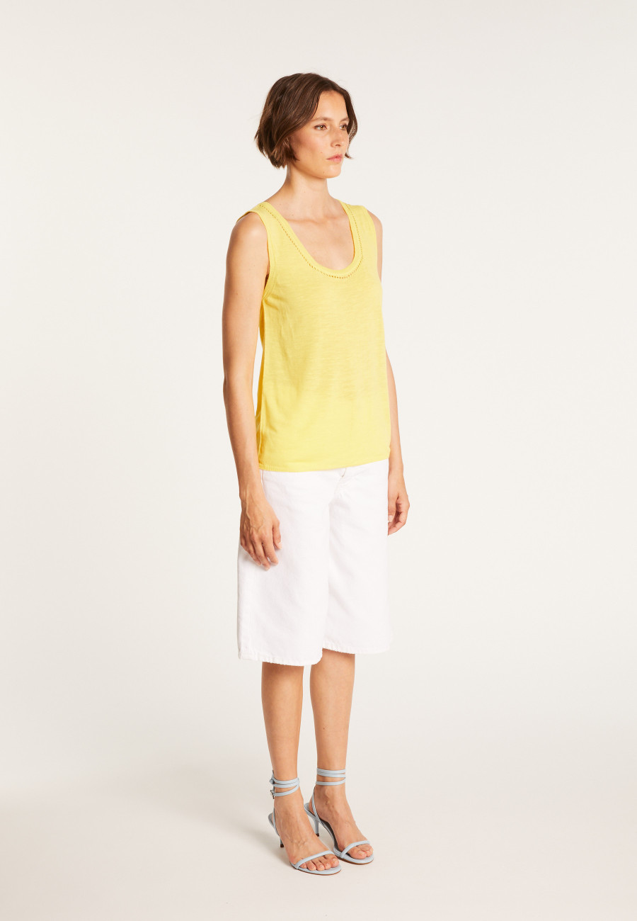 Plain round-neck vest - MARLEY