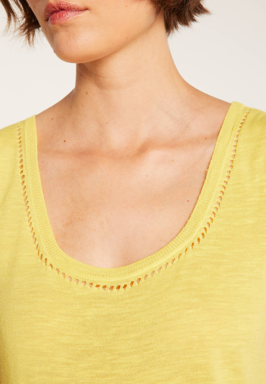 Plain round-neck vest - MARLEY