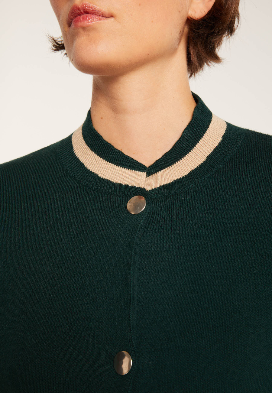 Baseball jacket in cotton cashmere - Perline