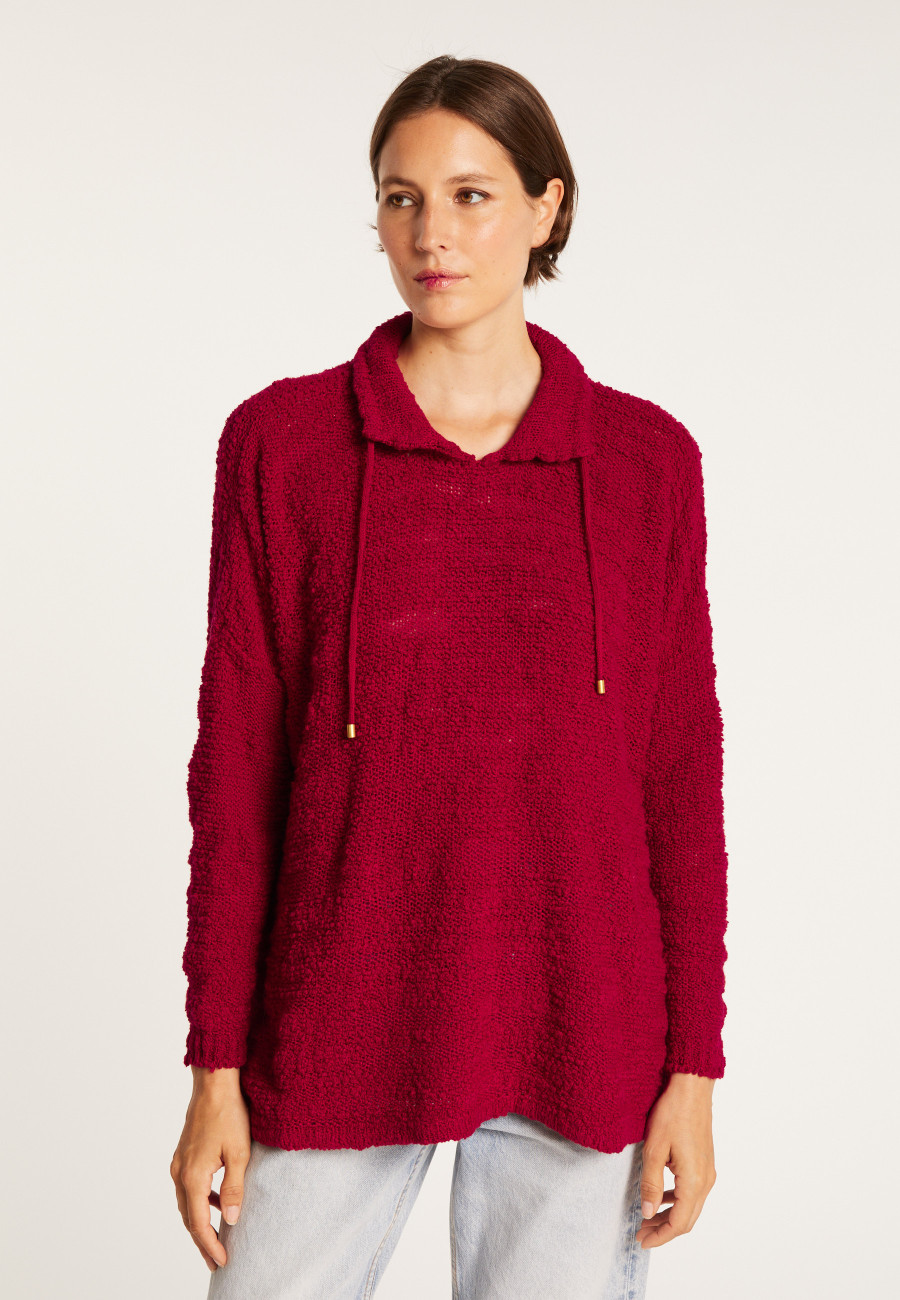 Suéter oversized com cordão - Semya