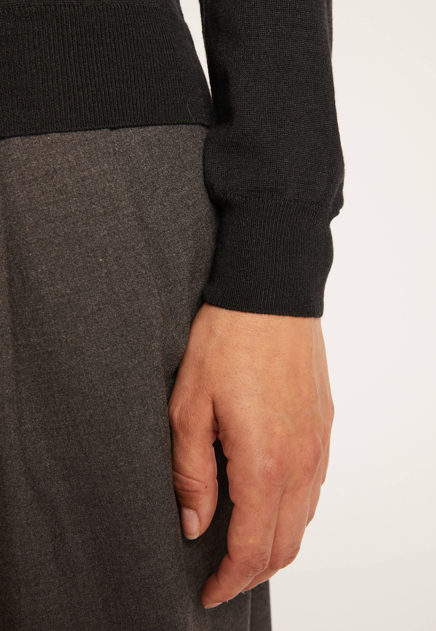 Suéter de lã e seda com costas abertas - Embrun