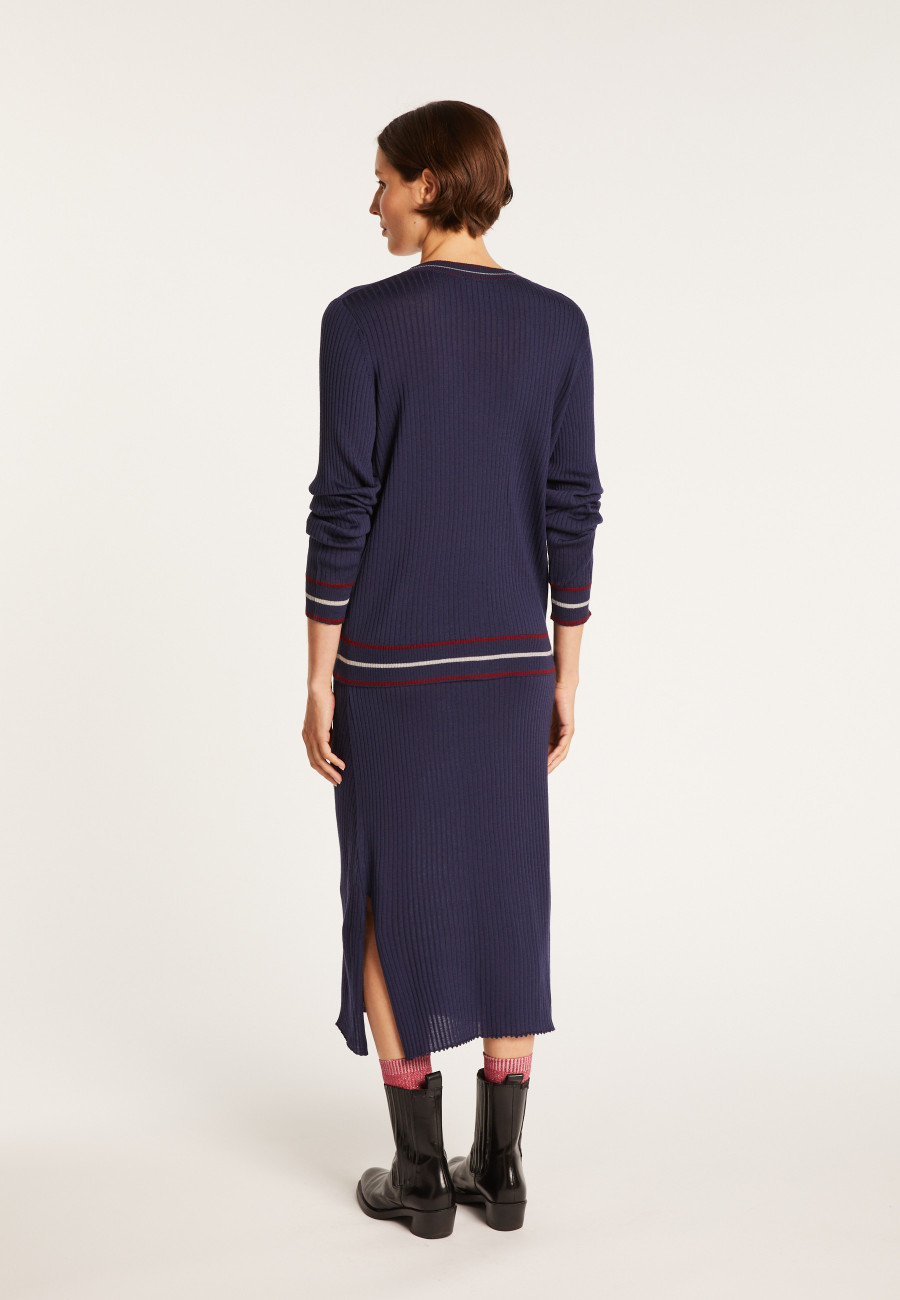 Colete de lã canelada - Emblem