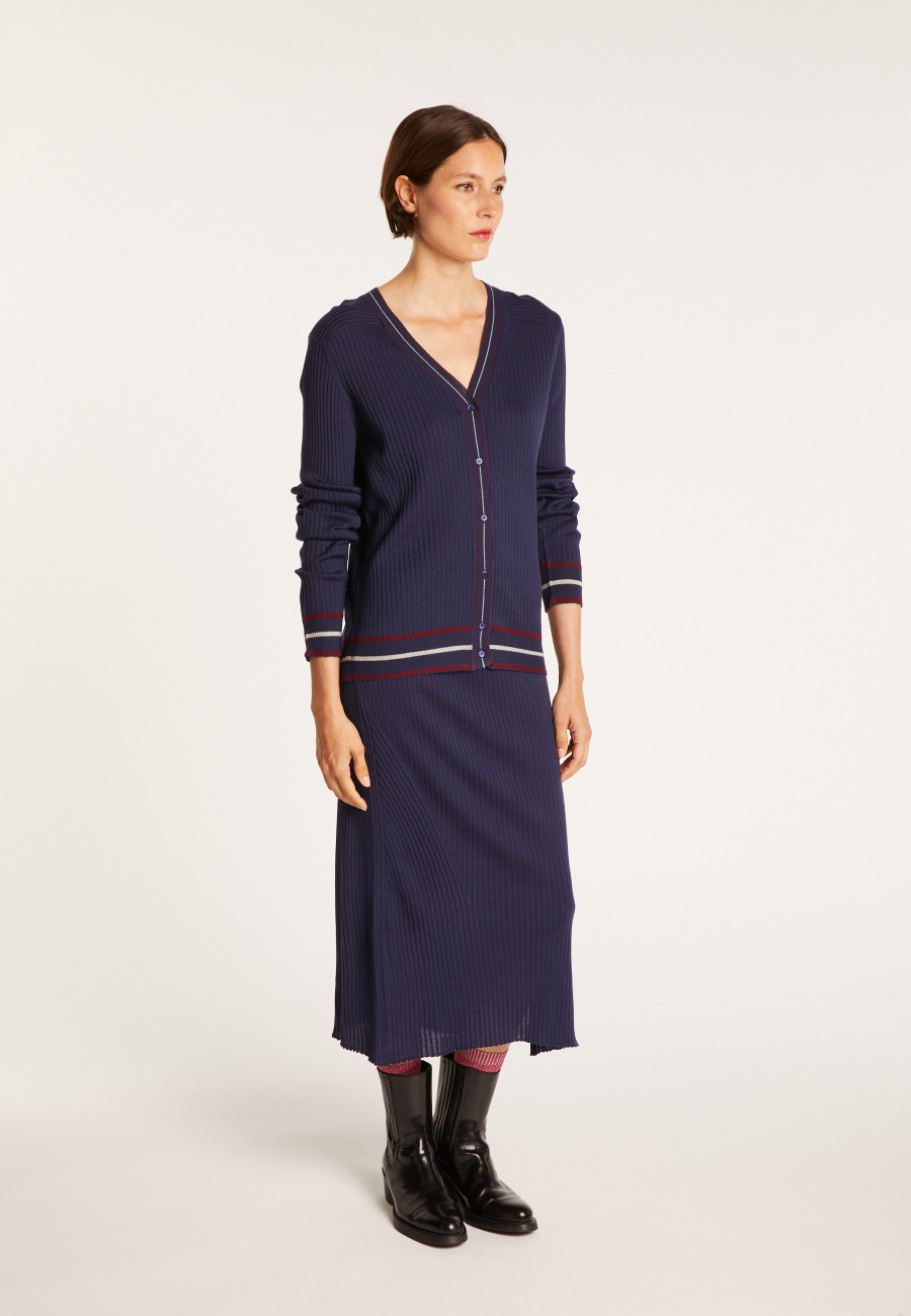 Colete de lã canelada - Emblem