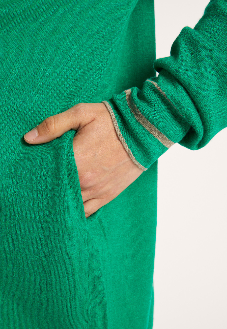 Cardigan longo de linho e cashmere - Narcissa