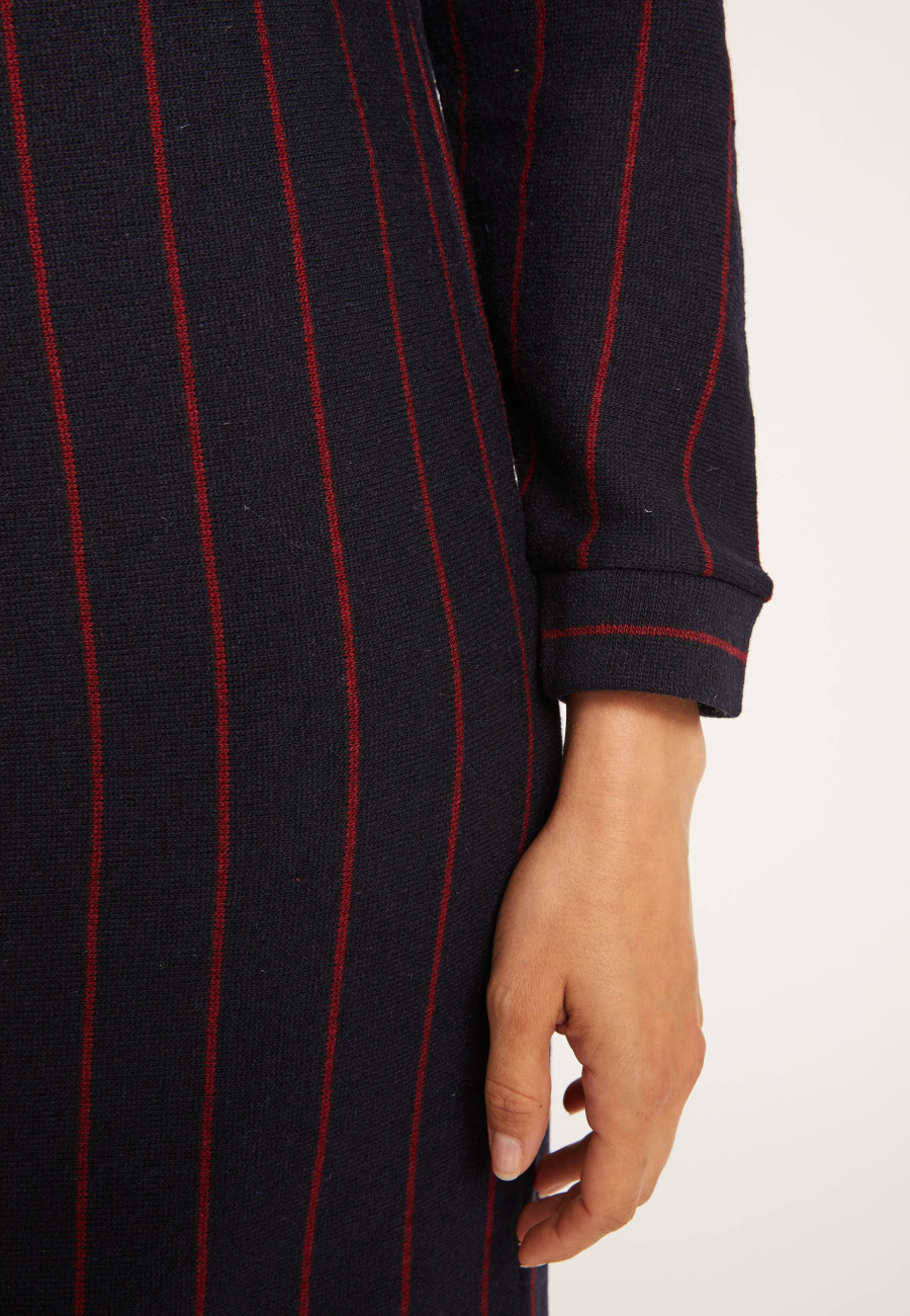 Vestido de malha listrado para tênis - Edelweiss