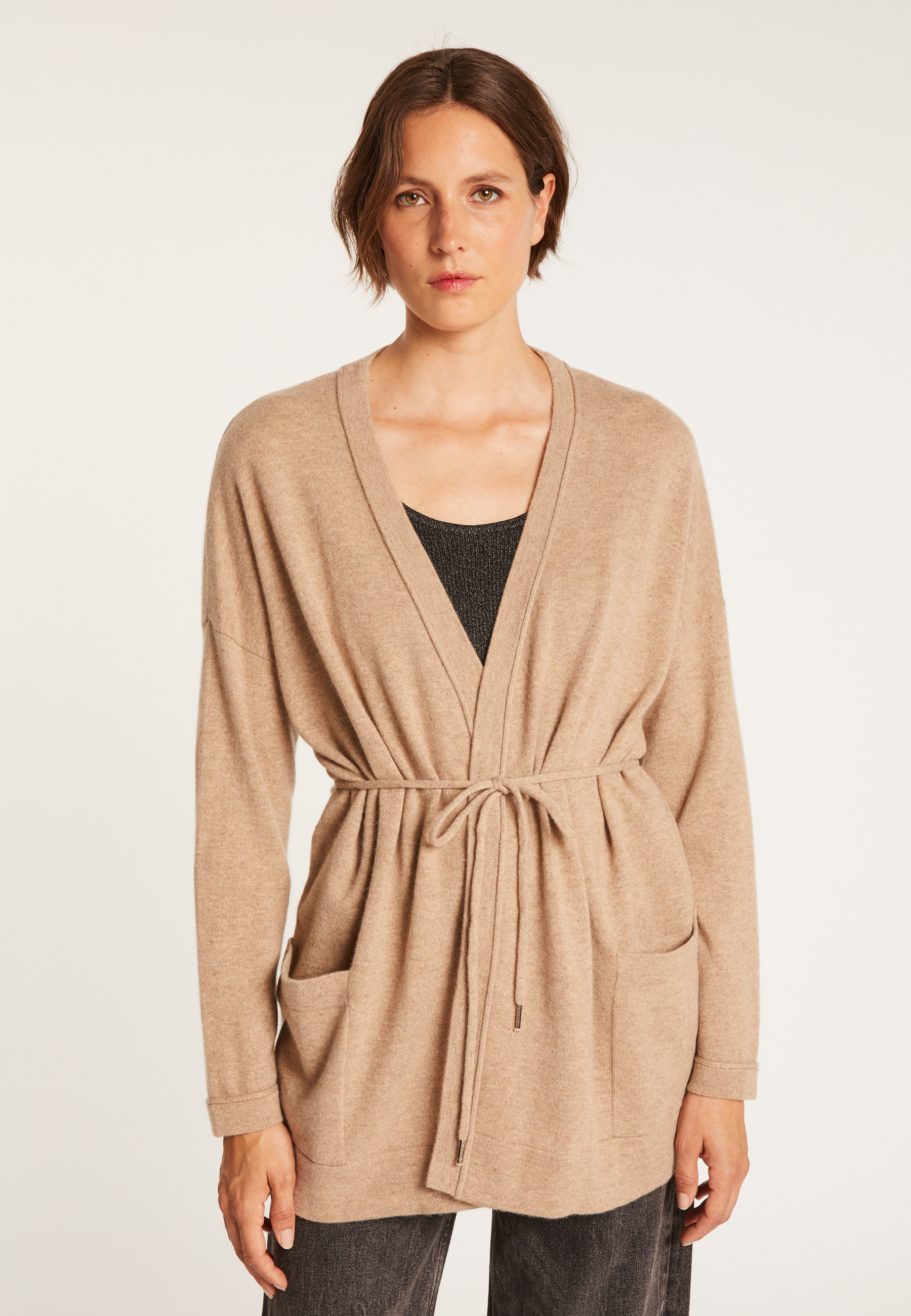 Cashmere cardigan with pockets – Hazel