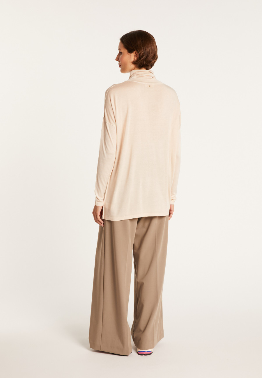 Oversized cashmere bamboo turtleneck jumper - Heva