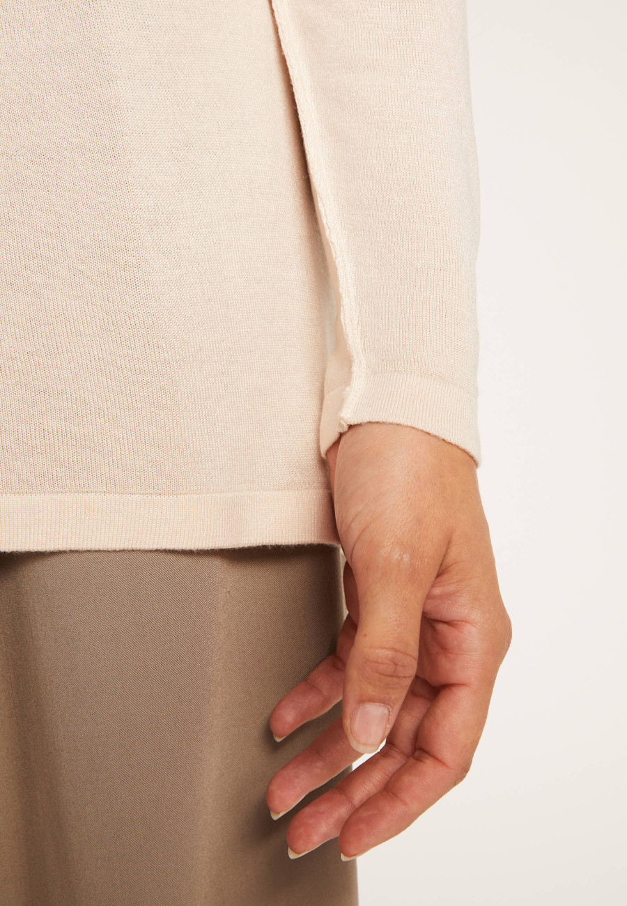 Oversized cashmere bamboo turtleneck jumper - Heva