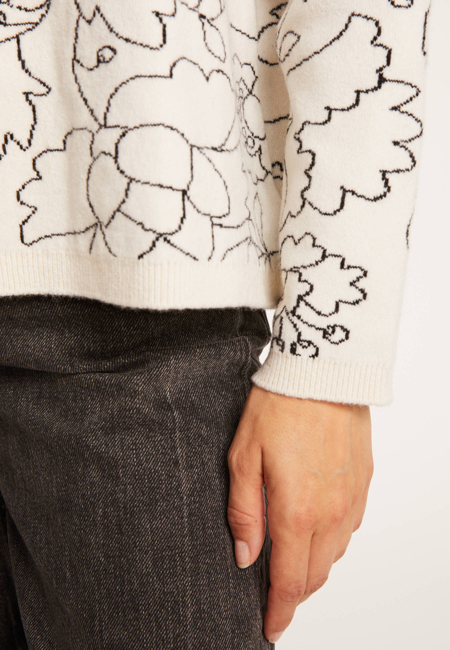 Maison Montagut x Maison Martin Morel Suéter floral - Galati