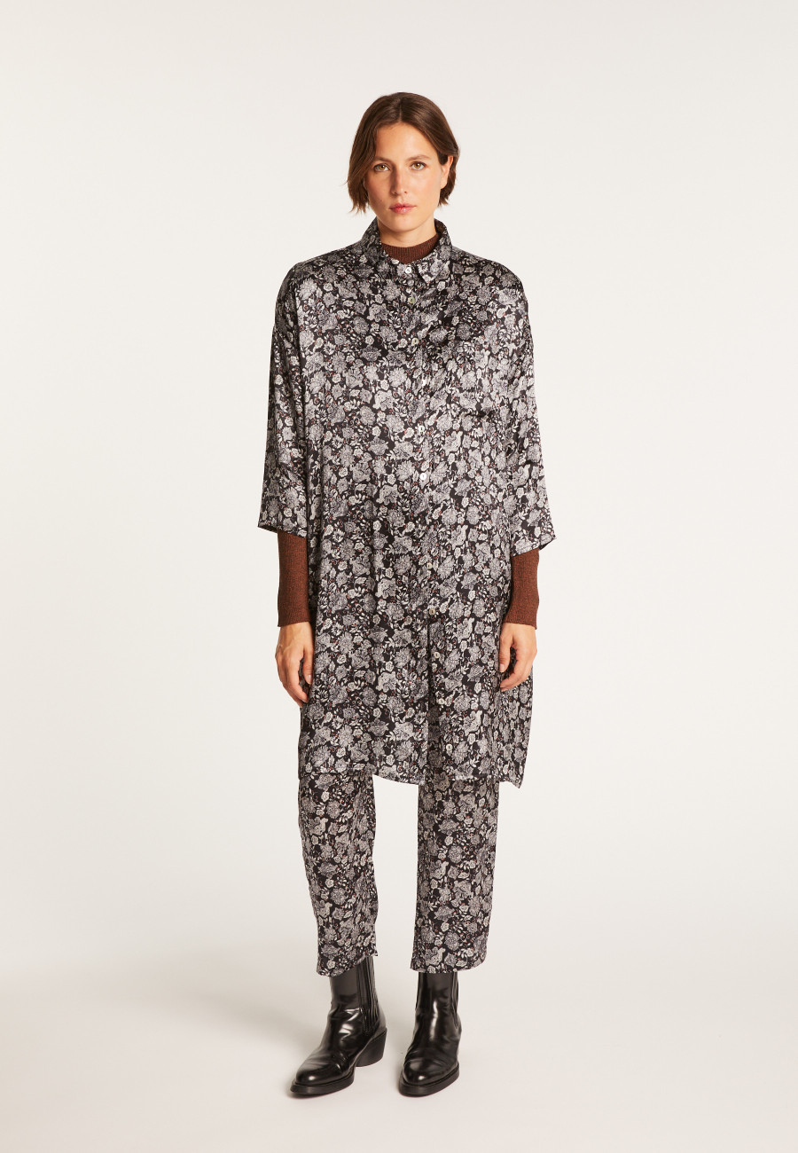 Maison Montagut x Maison Martin Morel Vestido camisa de seda - Gaspar