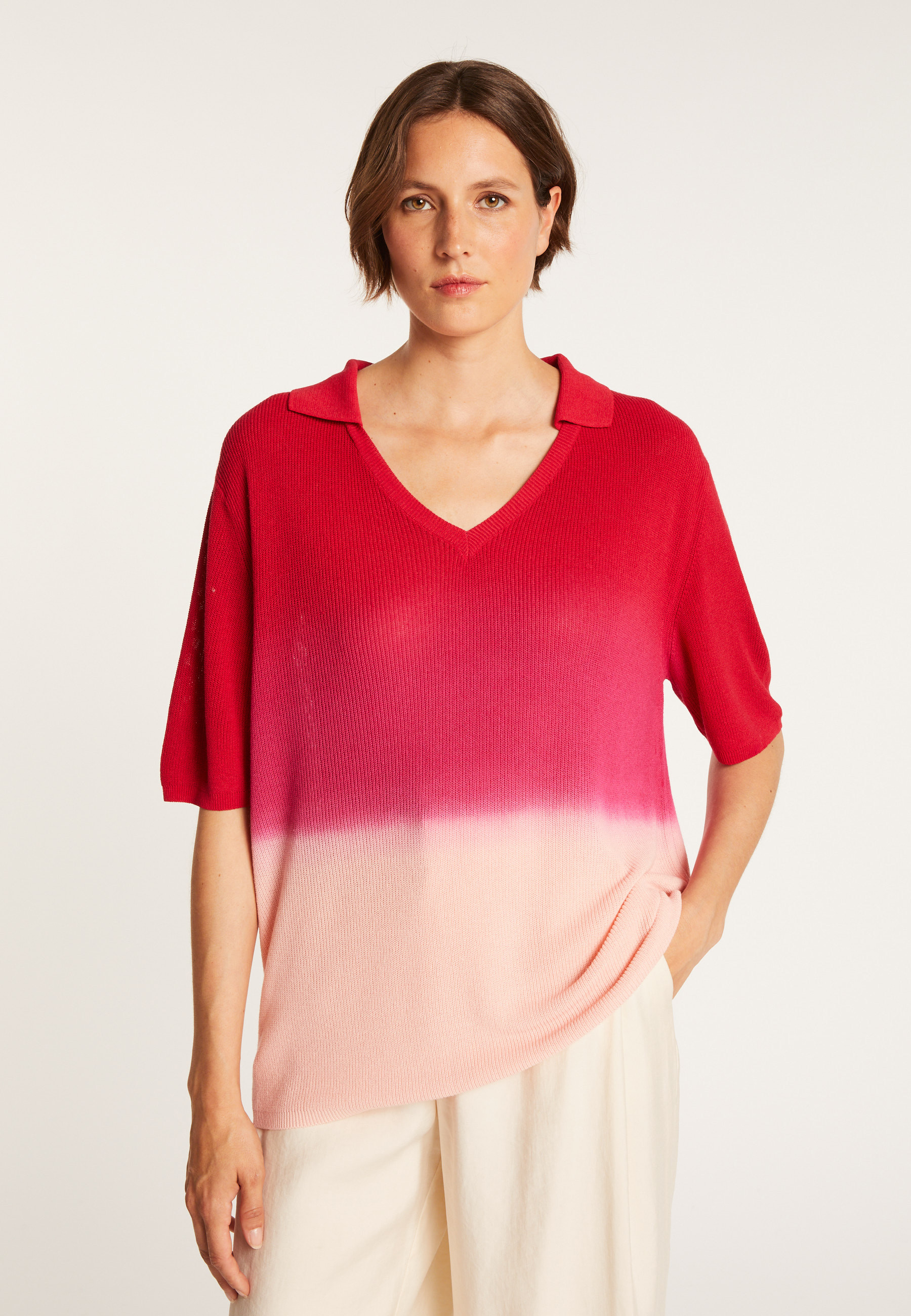 T-shirt effet tie and dye - Connor 6926 delta - 03 Bleu foncé