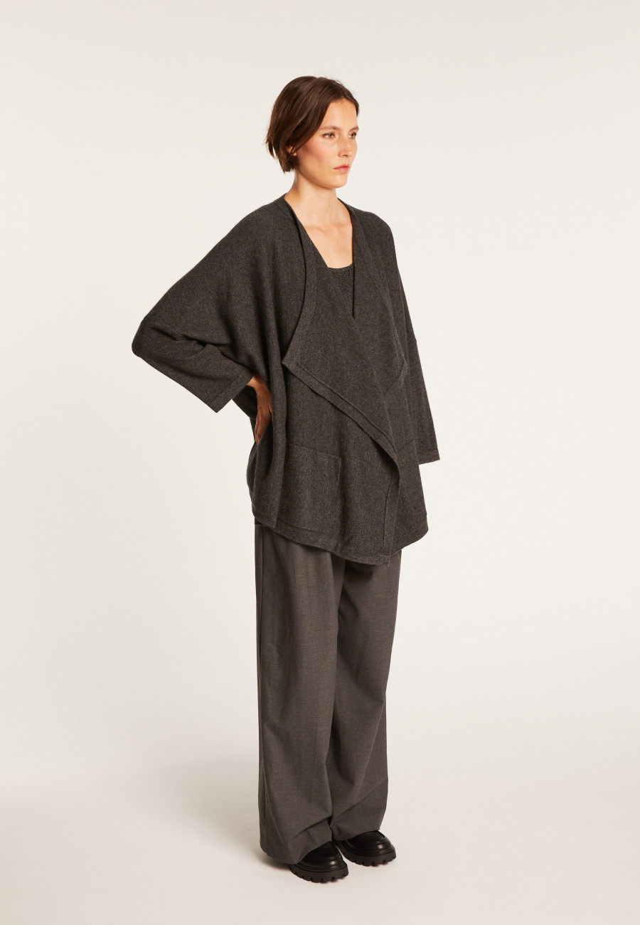 Cardigan oversized de cashmere - Blondine