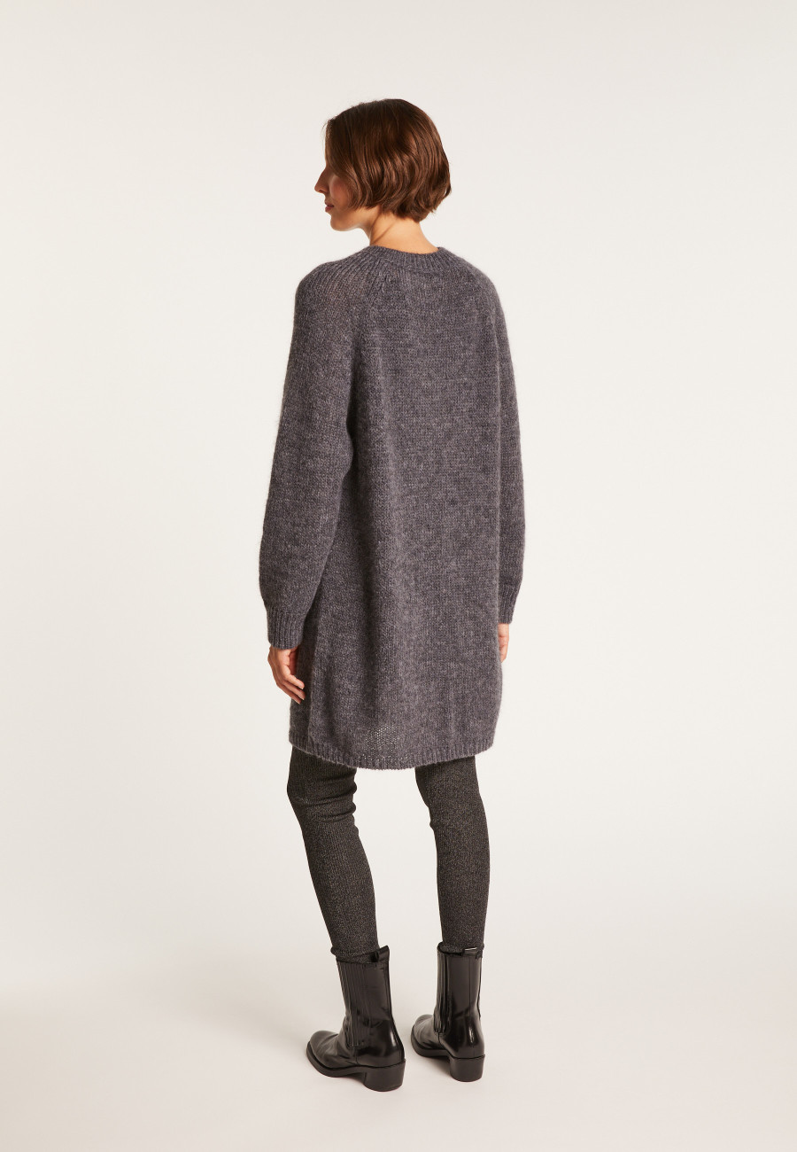 Long mohair cardigan with pockets - Gaya