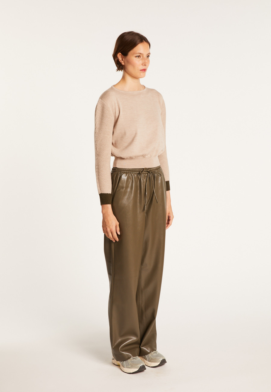 Suéter curto de lã - Fanfan