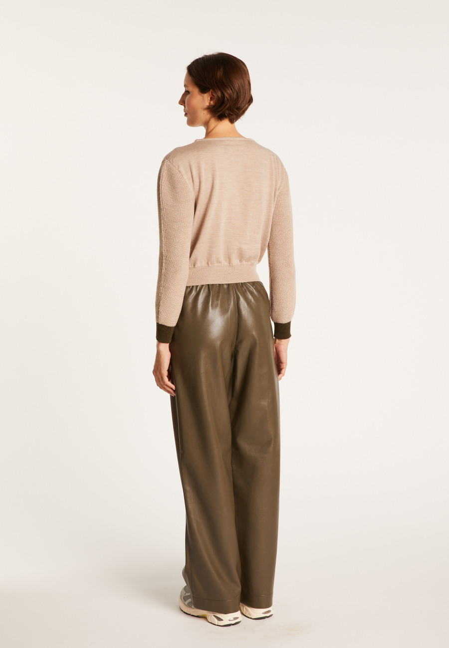 Suéter curto de lã - Fanfan