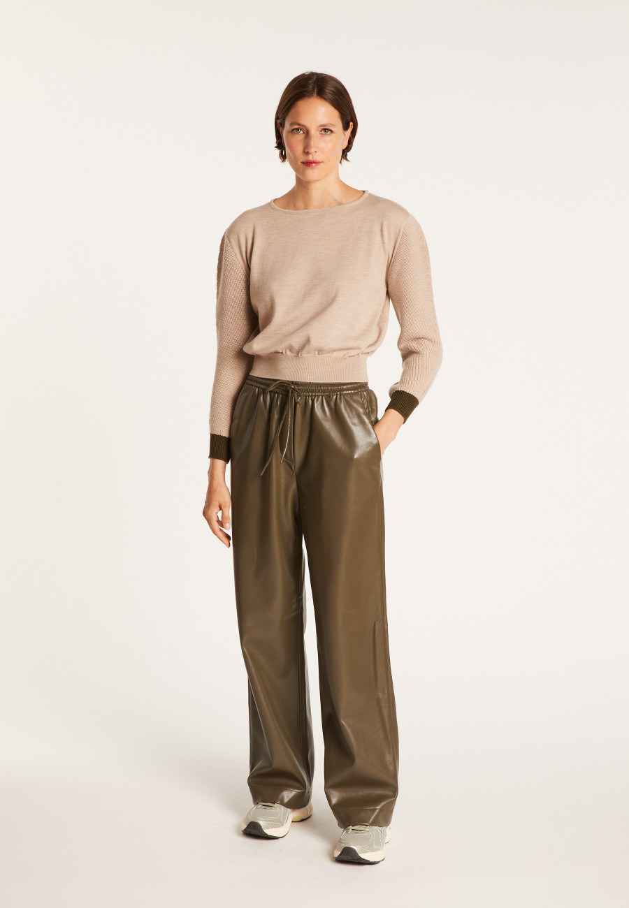 Suéter curto de lã - Fanfan