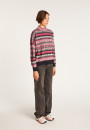 Wool sweater with Aztec patterns - Fidji