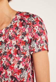 Top en viscose floral - Nantes - 7399 fleuri - 86 Multicolore