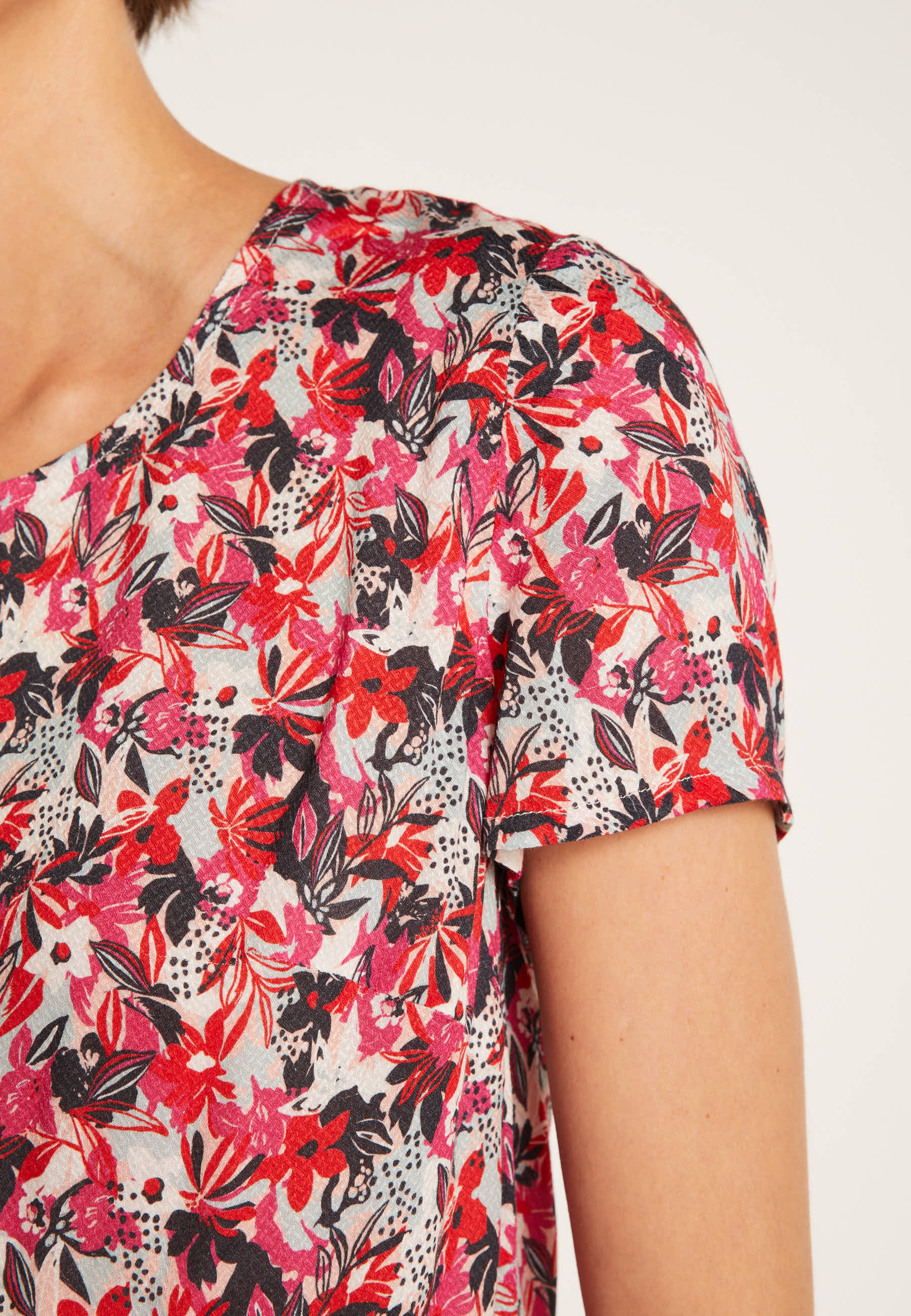 Top en viscose floral - Nantes - 7399 fleuri - 86 Multicolore