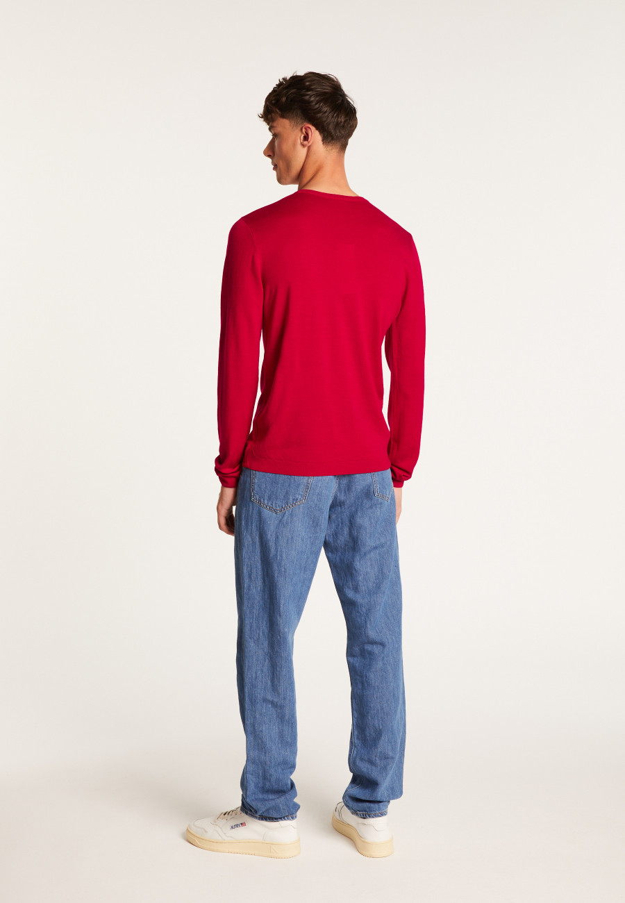 V-neck sweater in merino wool - Bibiane