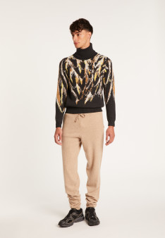 Pantalon en cachemire - Harvey 6340 Marine - 05 bleu marine