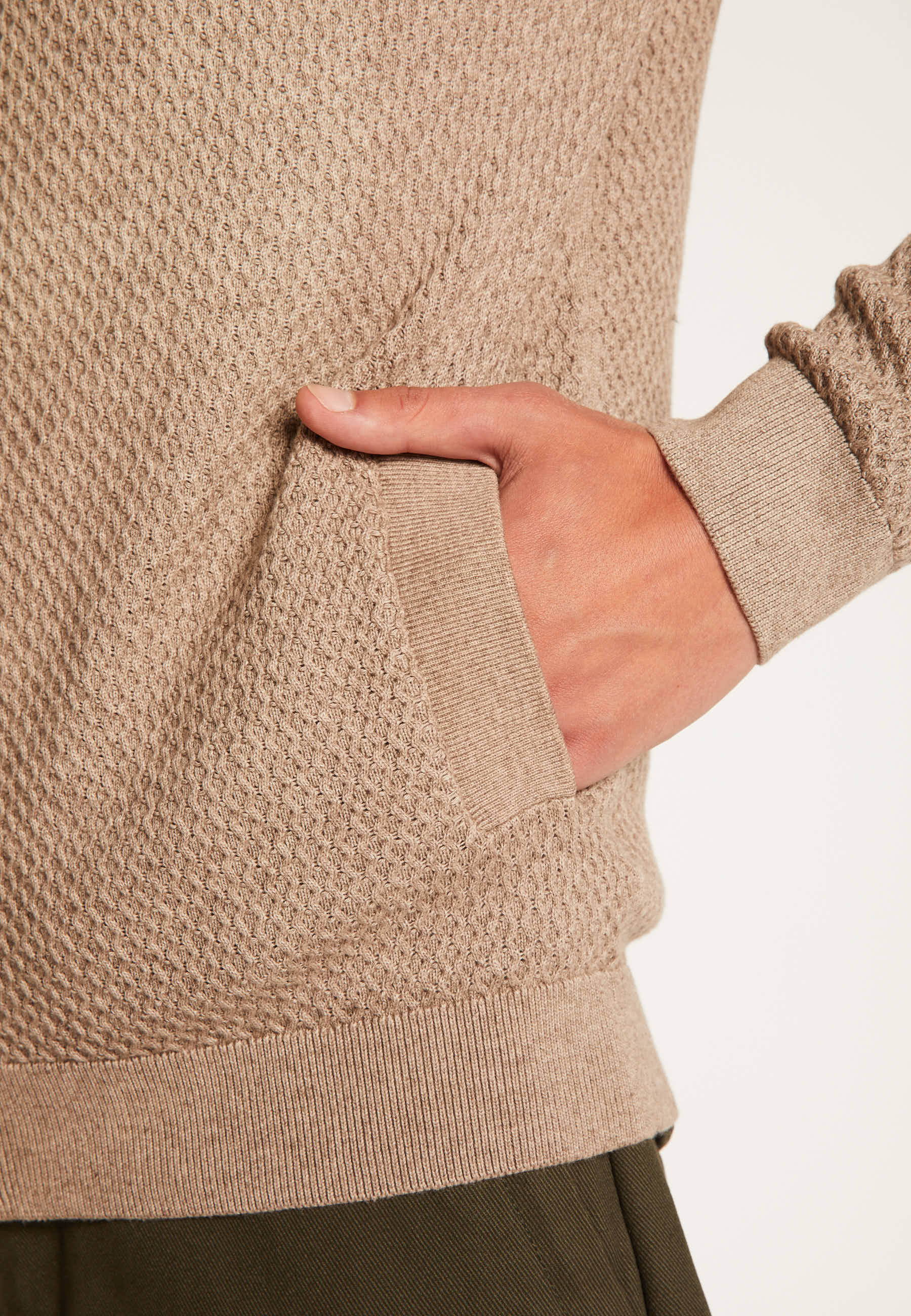 Cotton and cashmere zip-up cardigan - Hiro