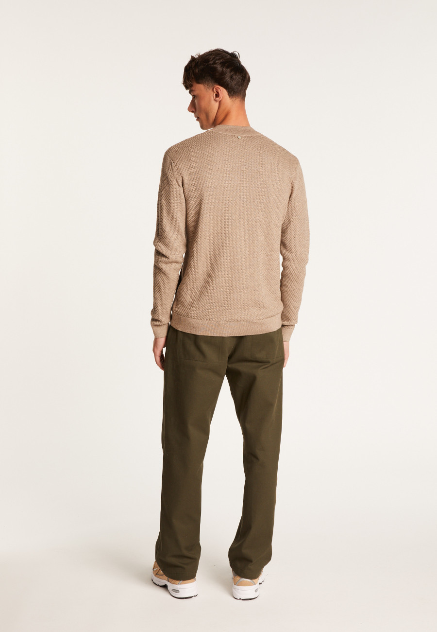 Hiro Cashmere Cotton com zíper - Colete