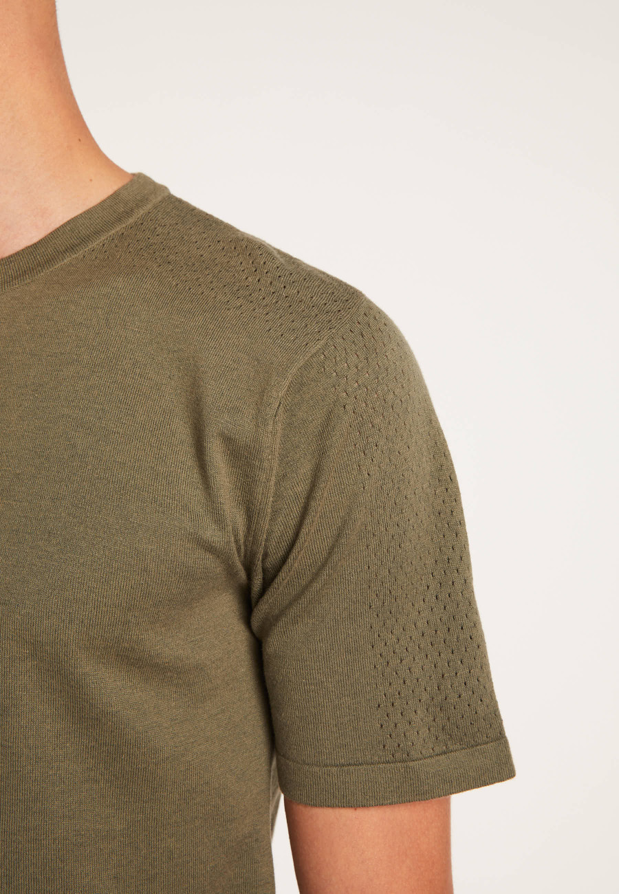 Camiseta de algodão e seda - Lars