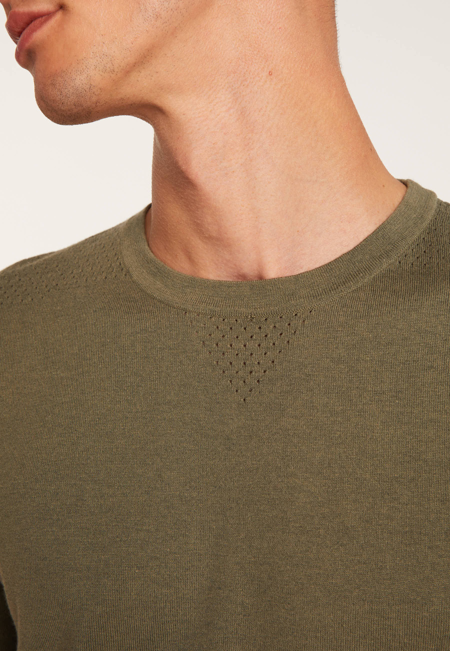 Camiseta de algodão e seda - Lars