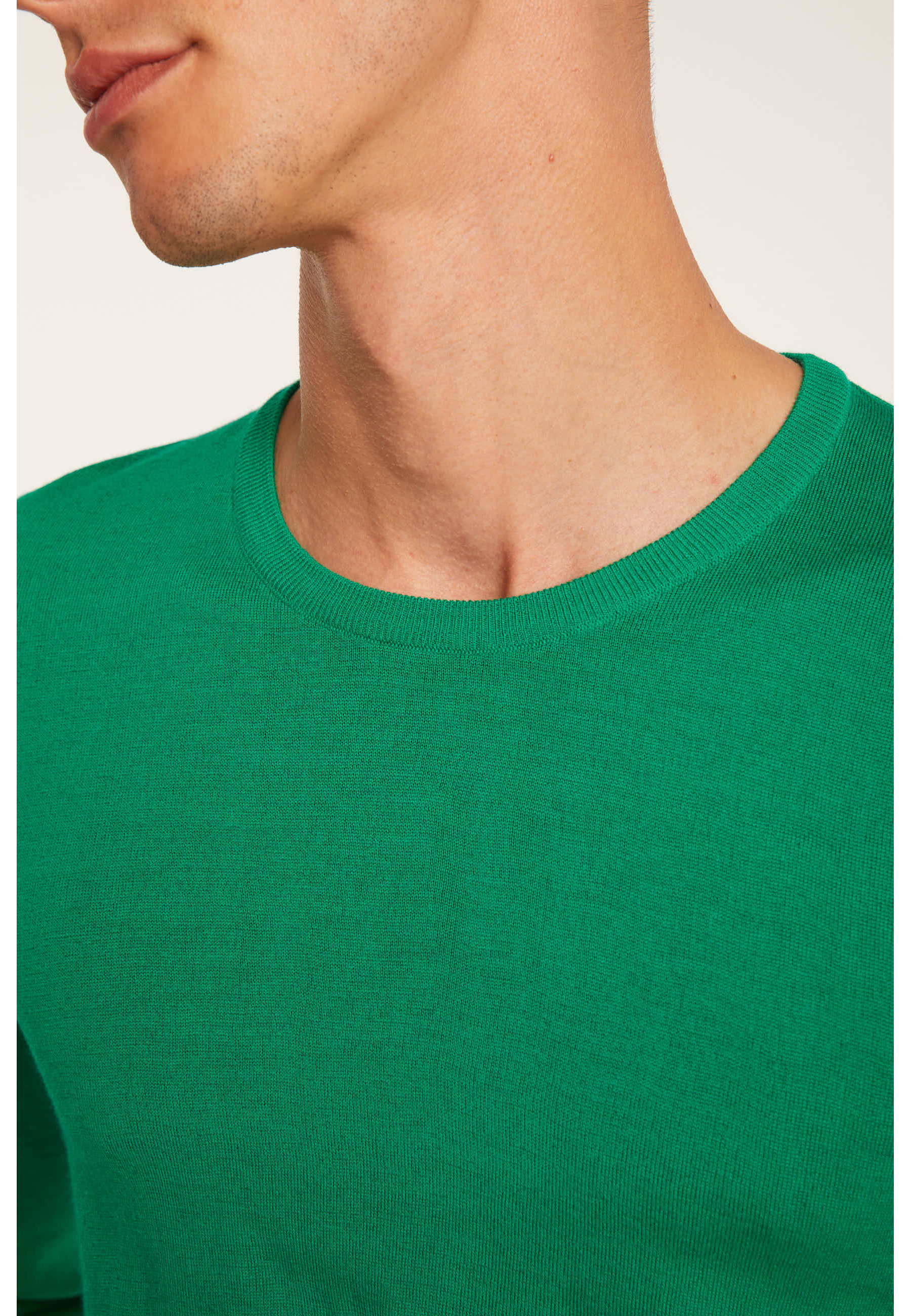 Pull col rond en laine - Luciano