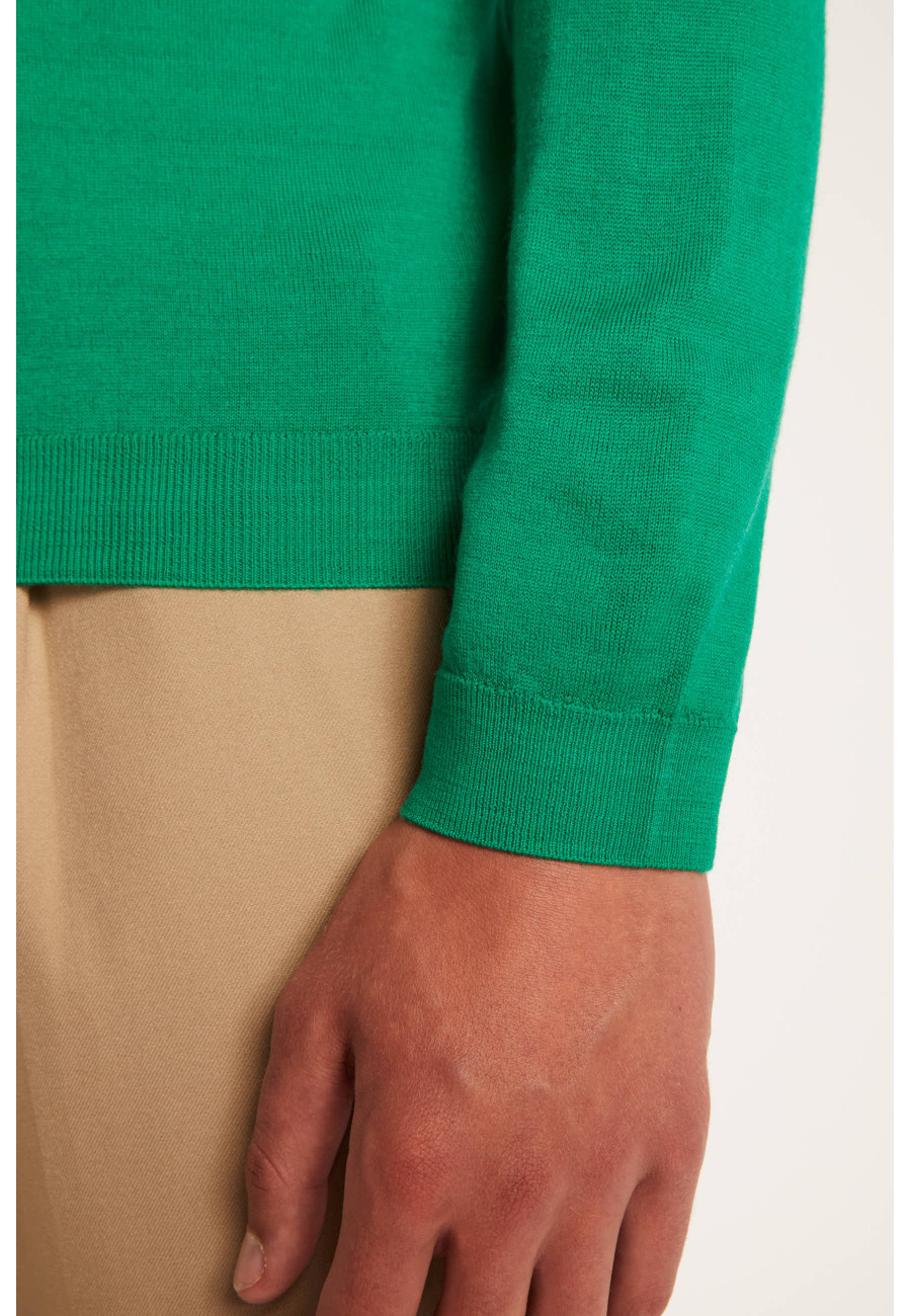 Round-neck wool jumper - LUCIANO