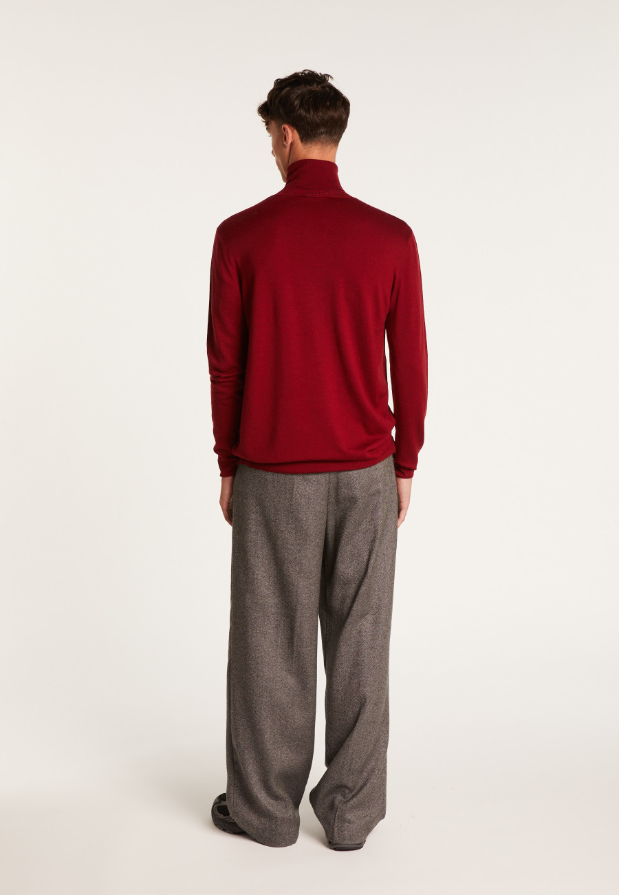 Roll-neck jumper in merino wool - Enzo