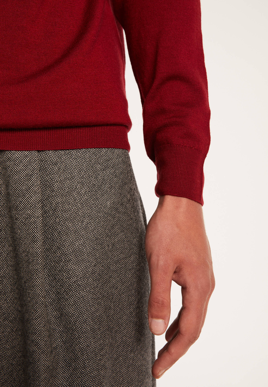 Roll-neck jumper in merino wool - Enzo
