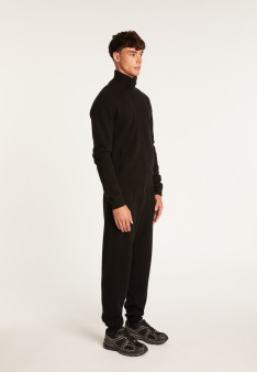 Gilet zippé en cachemire 4 fils - Balthazar 6610 noir - 01 Noir