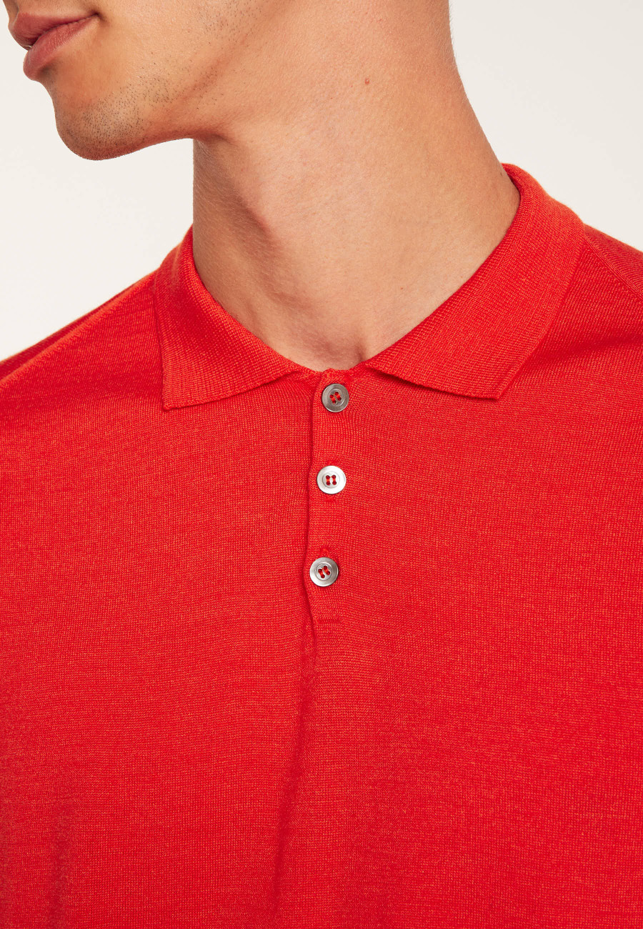 Camisa polo de lã e seda - Bartev