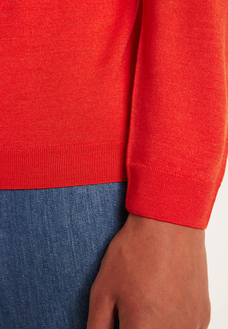 Camisa polo de lã e seda - Bartev