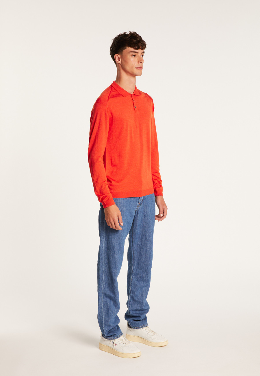 Camisa polo de lã e seda - Bartev