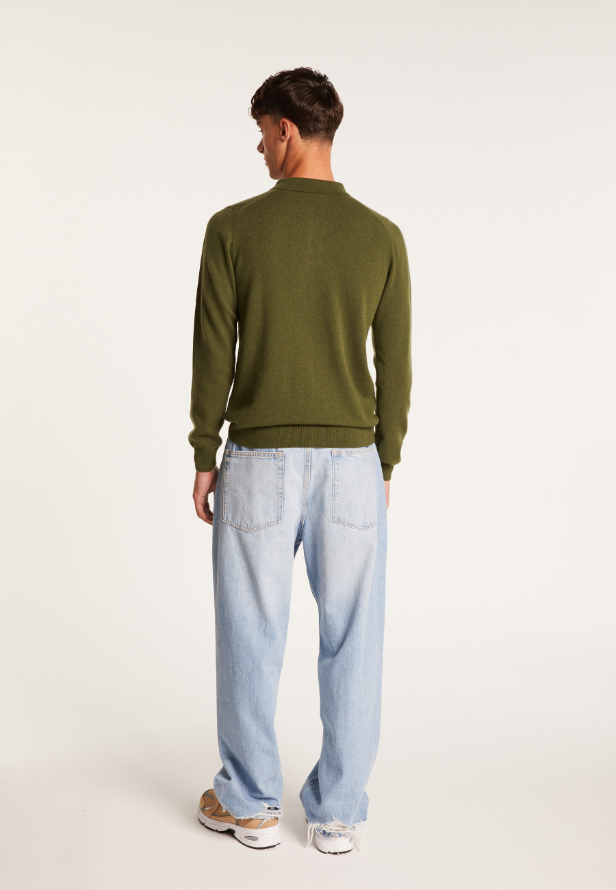 Suéter de cashmere com gola polo - Emerson