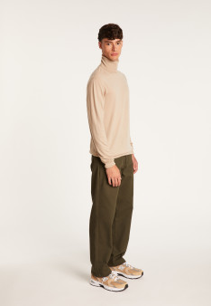 Pull col roulé en laine - Berry