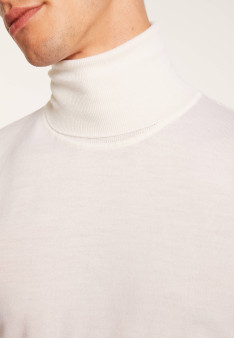 Pull col roulé en laine - Berry