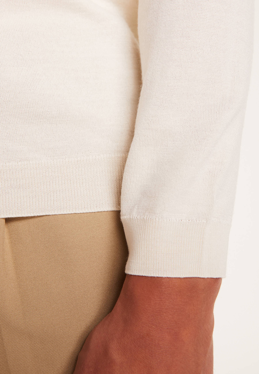 Wool and silk polo shirt - Bartev