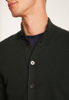 Buttoned cashmere cardigan with pockets - Erwan