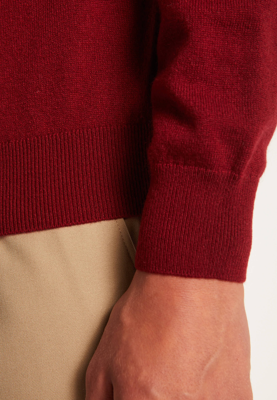 Suéter de cashmere com gola polo - Emerson