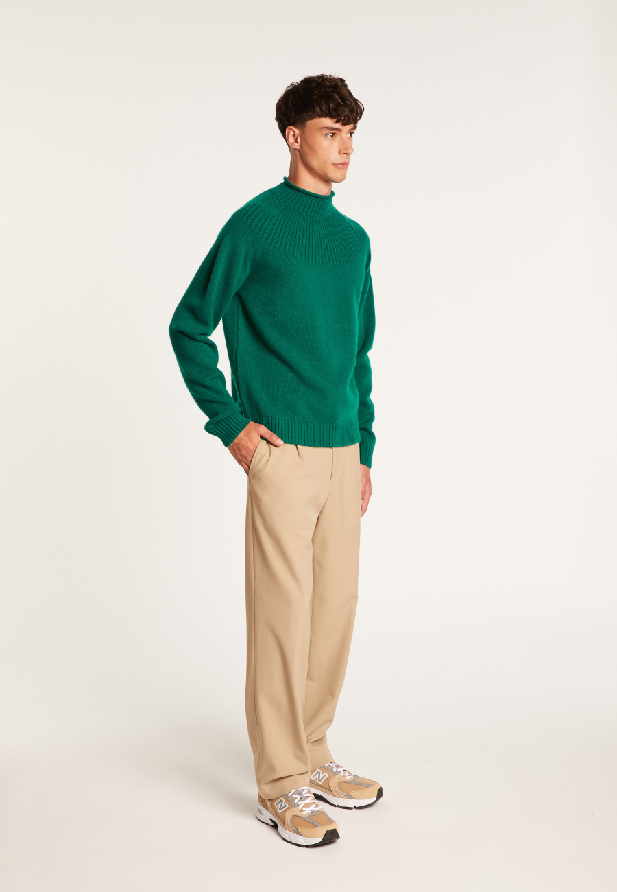 Cashmere sweater collar with mesh set - Arman