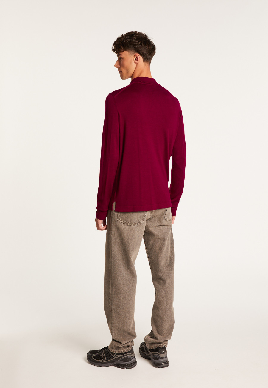 Camisa de lã merino com bolsos aplicados - Andy