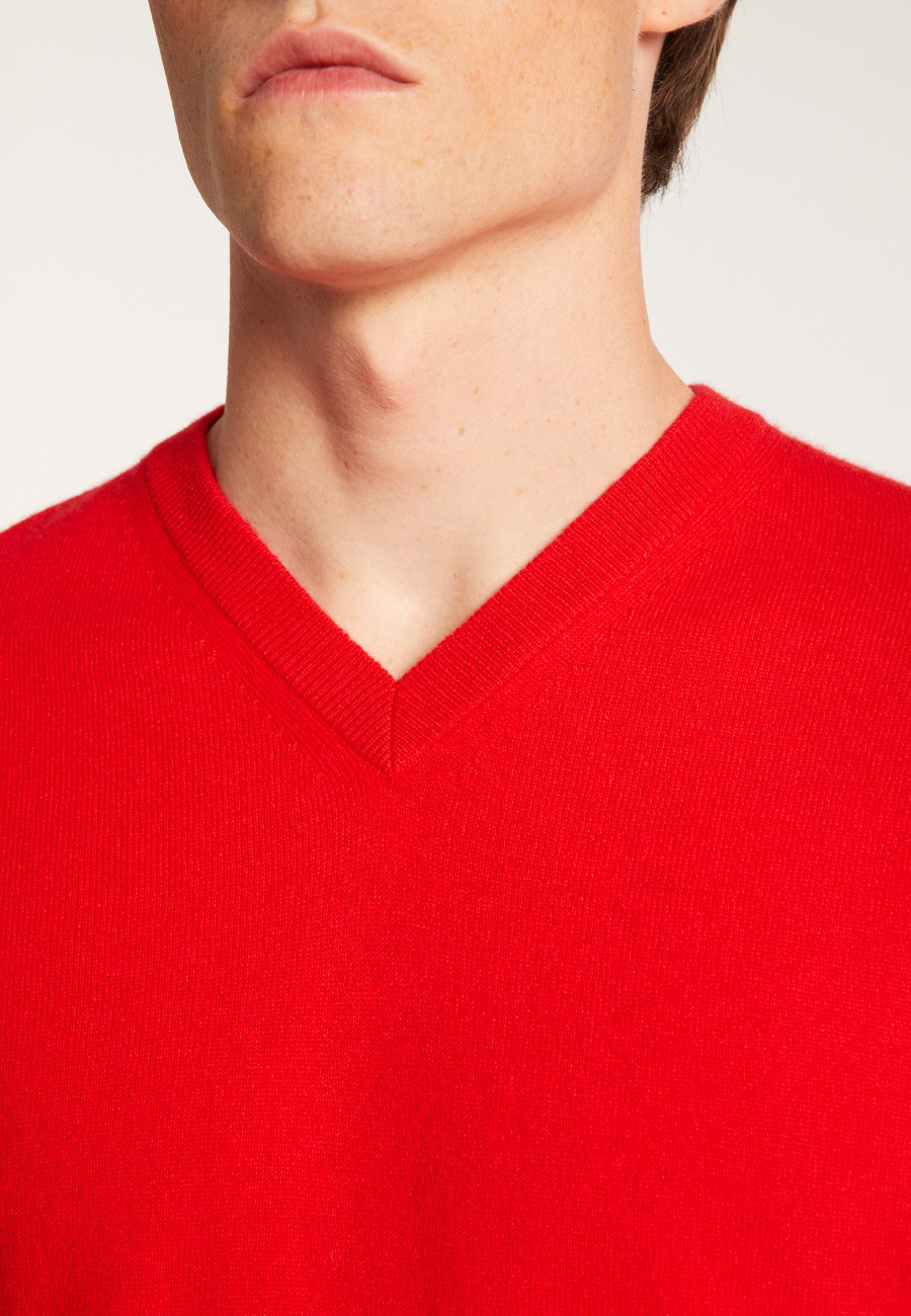 Cashmere V-Neck Sweater - Evann