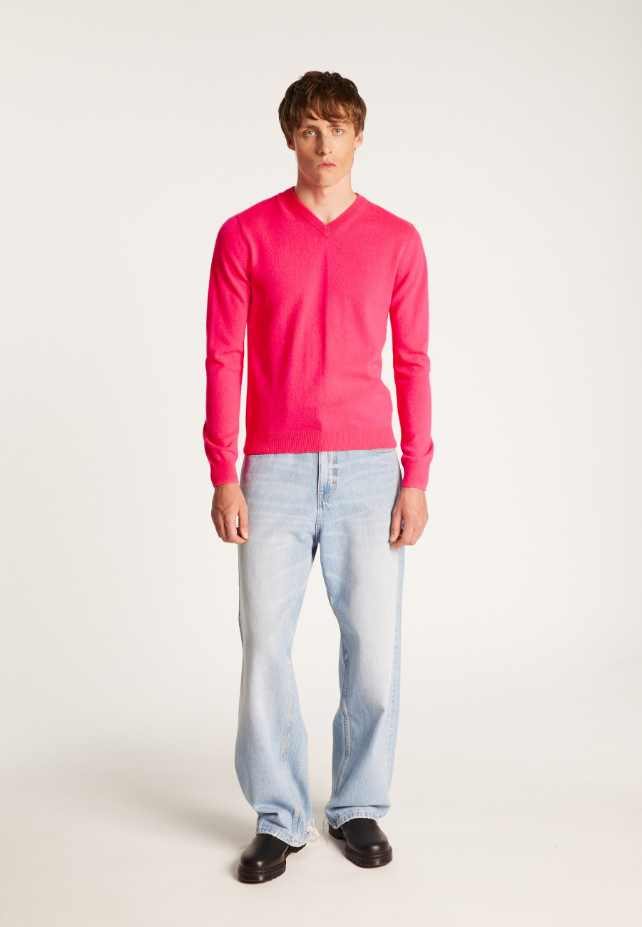 Suéter de cashmere com decote em V - Evann