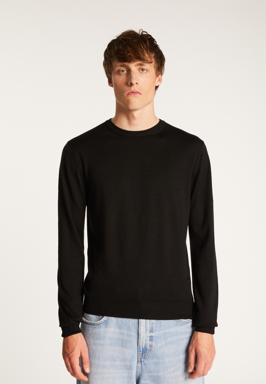 Suéter de lã merino com gola redonda - Eddie